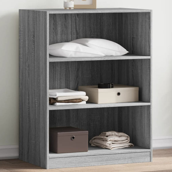 Grauer Kleiderschrank Voisan 77x48x102cm (Spanplatte)