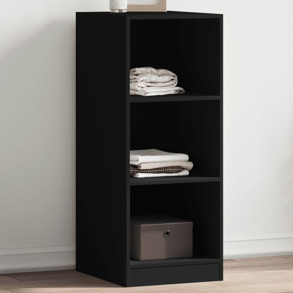 Schwarzer Kleiderschrank Voisan 48x41x102cm (Spanplatte)