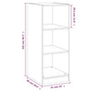 Brauner Eichenschrank Voisan 48x41x102cm (Spanplatte)