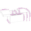 Couchtisch Brittney Schwarz 100x55x40cm (Holz)