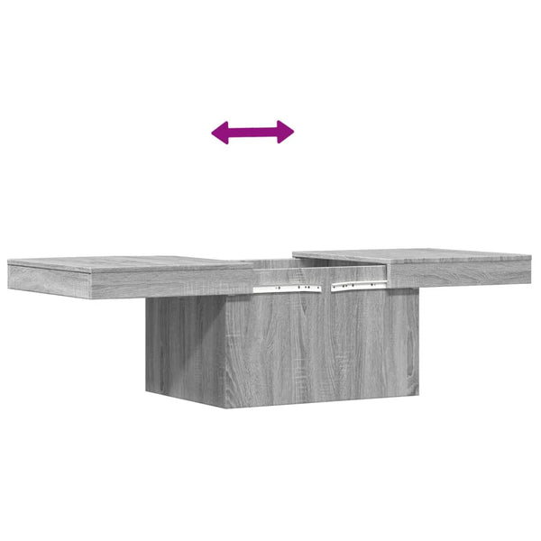 Grauer Couchtisch Brittney 100x55x40cm (Holz)