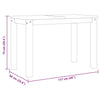 Grauer Esstisch Panama Craciuna 117x60x75cm (Kiefer)