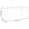 Grauer Esstisch Panama Craciuna 160x80x75cm (Kiefer)