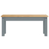 Graue Esszimmerbank Panama Fanion 105x30x45cm (Kiefer)
