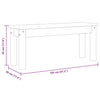 Graue Esszimmerbank Panama Fanion 105x30x45cm (Kiefer)