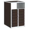 Brauner Wheelie-Bin-Schuppen für einzelne Tonnen Torres 72x81x115cm (Stahl)