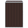 Brauner Wheelie-Bin-Schuppen für einzelne Tonnen Torres 72x81x115cm (Stahl)
