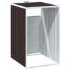 Brauner Wheelie-Bin-Schuppen für einzelne Tonnen Torres 72x81x115cm (Stahl)