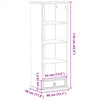CD-Schrank Corona Sinfora 40x30x110cm (Kiefer)