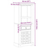 Weinschrank Corona Signore 56x35x134,5cm (Kiefer)