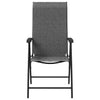 Graue klappbare Outdoor-Stühle Tandarica (2 Stück Polyrattan)