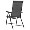 Graue klappbare Outdoor-Stühle Tandarica (2 Stück Polyrattan)