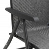 Graue klappbare Outdoor-Stühle Tandarica (2 Stück Polyrattan)