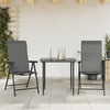 Graue klappbare Outdoor-Stühle Tandarica (2 Stück Polyrattan)