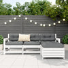 Weiße Outdoor-Loungegruppe Daliela (4-teilig, Kiefer)