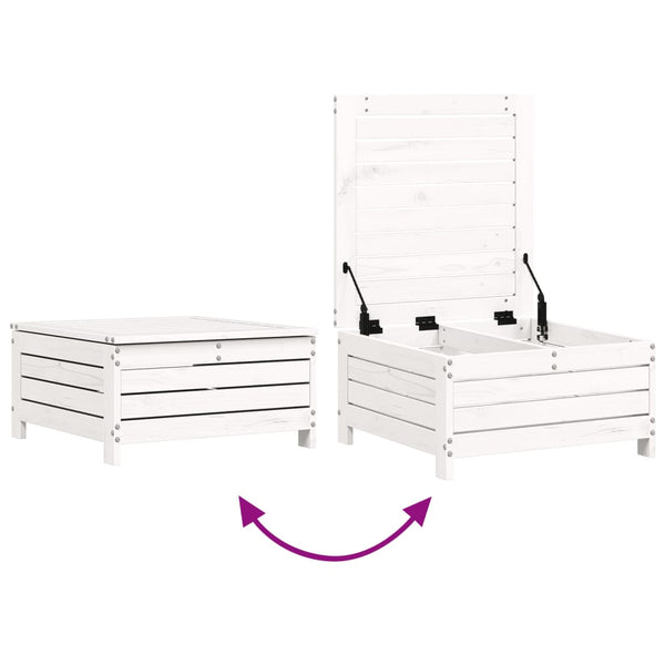 Weiße Outdoor-Loungegruppe Daliela (4-teilig, Kiefer)