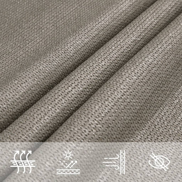 Hellgraues Sonnensegel Cristodora 3x4,5 m (160 g/m² rechteckig hdpe)