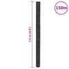 Schwarze Unkrautmatte Ecsterina 1,5x150 m (pp)