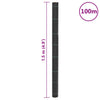 Schwarzes Unkrautvlies 1,5 x 100 m (PP)