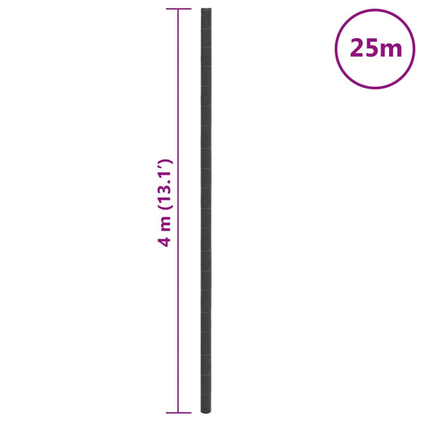 Schwarze Unkrautmatte Paulesti 4x25 m (pp)