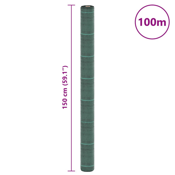 Grüne Unkrautmatte Ecsterina 1,5x100 m (pp)