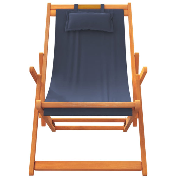 Profiro Klapp-Strandstühle, blau (2er Set)