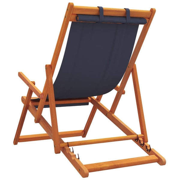 Profiro Klapp-Strandstühle, blau (2er Set)