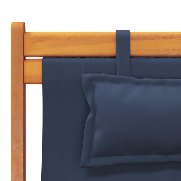 Profiro Klapp-Strandstühle, blau (2er Set)