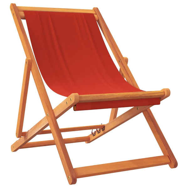Rote klappbare Strandstühle Profiro (2 Stück)
