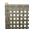 Graue Gartensessel Angebot (4 Stück Polyrattan und Holz)