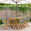 Graue Klapp-Gartensessel Elluska 4 Stk. (Polyrattan und Holz)