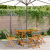 Graue klappbare Gartenstühle Sulta 4 St. (Polyrattan und Holz)
