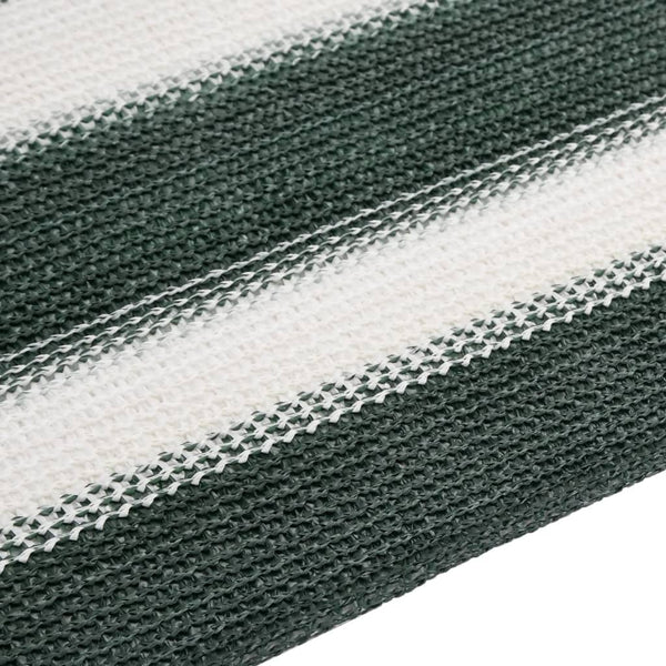 Vihreä ja valkoinen näkösuoja Besirgemal 2x10 m (hdpe 75 g/m²)