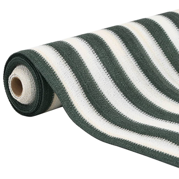 Grüner und weißer Sichtschutz Besirgemal 2x10 m (HDPE 150 g/m²)