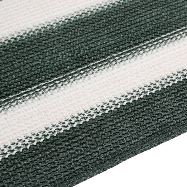 Grüner und weißer Sichtschutz Besirgemal 2x10 m (HDPE 150 g/m²)