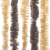 Dunkelbrauner und beiger Insektenschutz Septilici 118x220cm (Chenille)