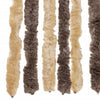 Dunkelbrauner und beiger Insektenschutz Septilici 118x220cm (Chenille)