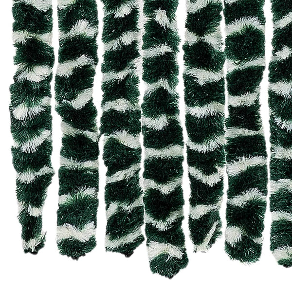 Insektenschutzvorhang Grün und Weiß Septilici 118x220cm (Chenille)