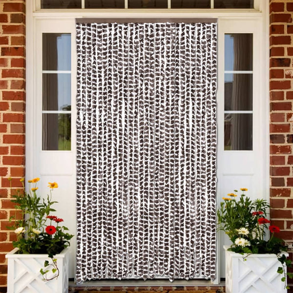 Ruskea ja valkoinen hyönteisverho Septilici 118x220cm (chenille)