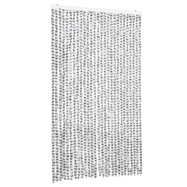 Vaalean- ja tummanharmaa hyönteisverho Septilici 118x220cm (chenille)