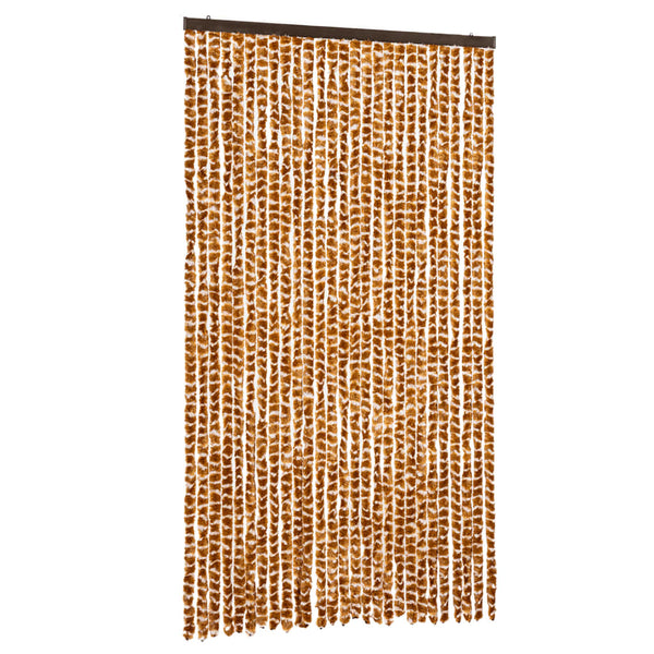 Okra ja valkoinen hyönteisverho Septilici 118x220cm (chenille)