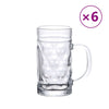 Bierkrüge mit Henkel Glas Instina 500 ml (6 St.)
