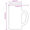 Bierkrüge mit Henkel Glas Instina 500 ml (6 St.)