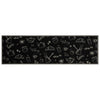 Schwarzer abwaschbarer Küchenteppich Morning Bigan 45x150cm (Samt)