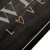 Waschbarer Küchenteppich Coffee Text Bigan 45x150cm (Velours)