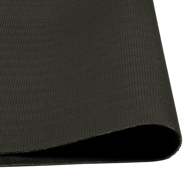Schwarzer abwaschbarer Küchenteppich Cup Bigan 60x300cm (Samt)