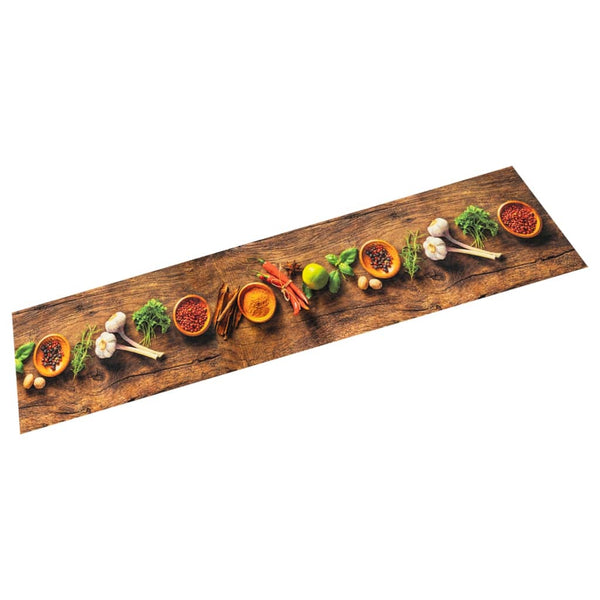 Samtige Küchenmatte Gewürze Bigan 60x180cm (waschbar)