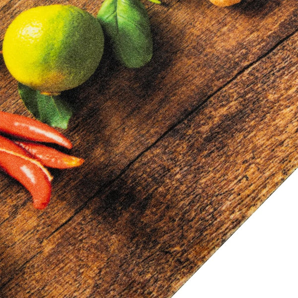 Samtige Küchenmatte Gewürze Bigan 60x180cm (waschbar)
