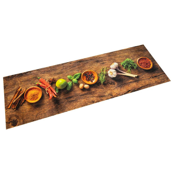 Waschbarer Teppich Gewürze Bigan 60x300cm in der Küche (Samt)