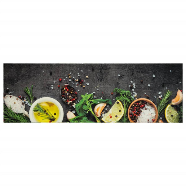Gewürze Bigan 60x180cm Küchenteppich waschbar (Samt)